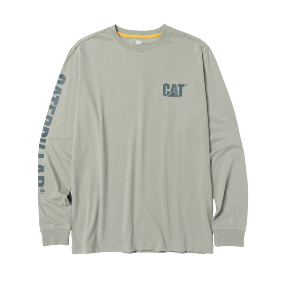 CAT Μπλουζάκι μακρυμάνικο trademark tee πράσινο 1510034