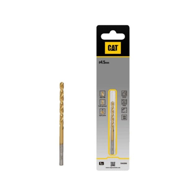 CAT Τρυπάνι τιτανίου HSS 4.5x80mm DA02006