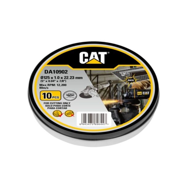 CAT Τροχός κοπής inox 125x1mm σε μεταλικό κουτί DA10902