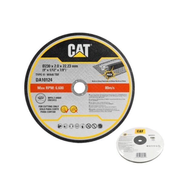 CAT Τροχός κοπής inox 230x2mm DA10124 (τιμή/τεμ)