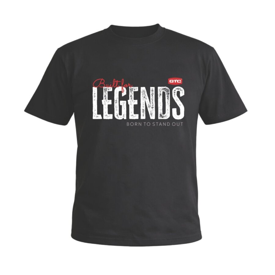 GTC Μπλουζάκι κοντομάνικο Legend μαύρο