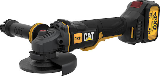 CAT COMBO-13 DX314B Σετ Γωνιακού Τροχού Μπαταρίας 125mm με 2 Μπαταρίες 4.0Ah, Διπλό Φορτιστή DXK900 και Κασετίνα (05-9880)