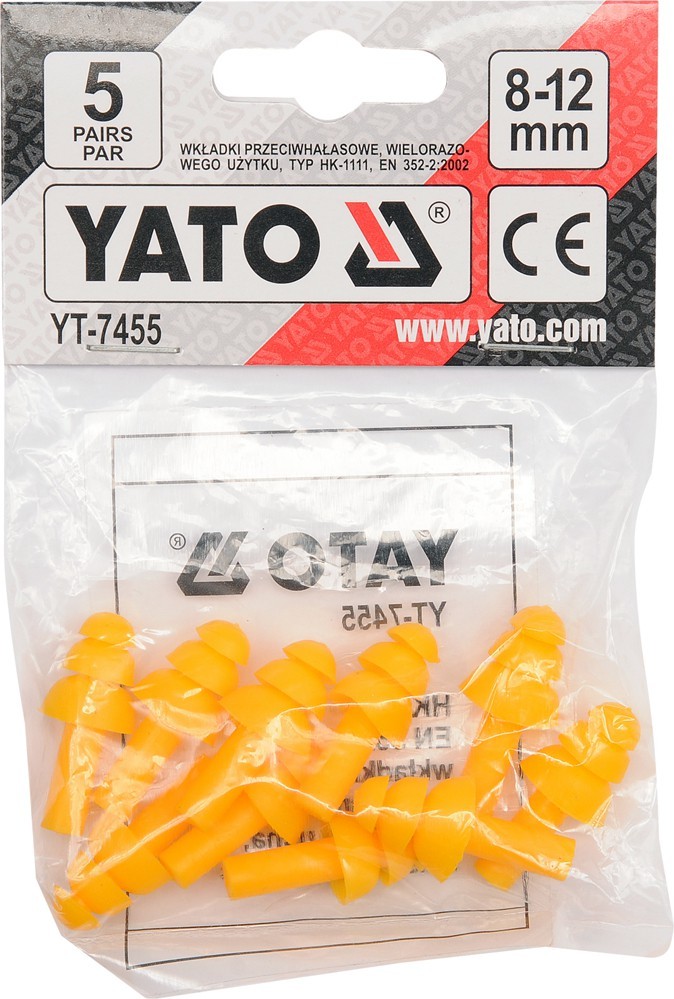 YATO Ωτοασπίδες Σιλικόνης 5 Ζευγών 8-12mm YT-7455 - Image 2