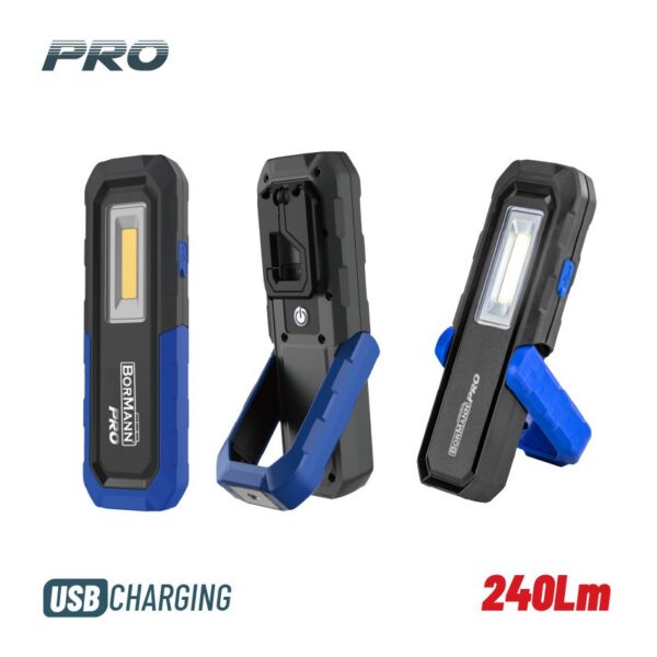 BORMANN PRO – BPR6054 Φακός Επαναφορτιζόμενος Αδιάβροχος 240 Lumen